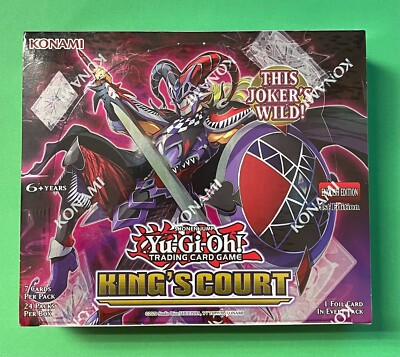 YU-GI-OH! TCG KING'S COURT BOOSTER BOX SEALED 1ST EDITION (24 PACKS PER BOX)