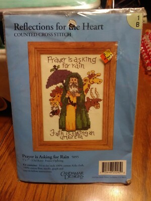 Candamar Designs PRAYER IS ASKING FOR RAIN Cross Stitch #5095