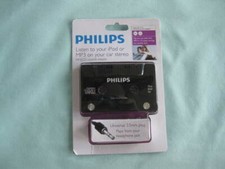 PHILIPS UNIVERSAL MP3/CD CASSETTE ADAPTER 3.5mm PLUG HEADPHONE JACK -iPOD-MP3