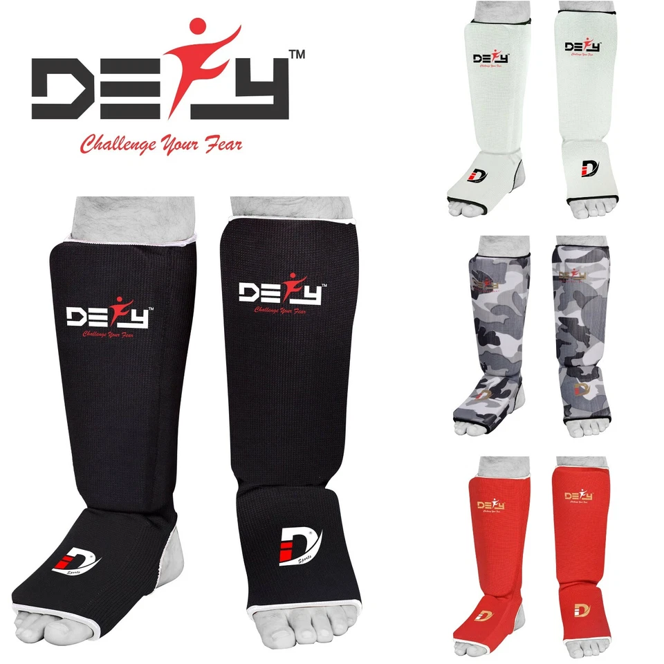 DEFY SPORTS DEFY GEL Shin Instep Foam Padded Shin Guard Shin Support MMA Foot Protector