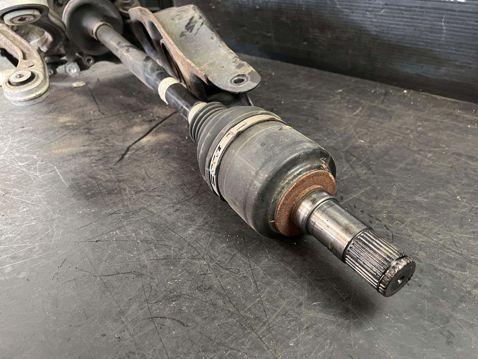14-17 MASERATI GHIBLI REAR DRIVER LEFT KNEE AXLE SHAFT KNUCKLE CONTROL ARMS