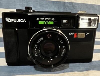 Fuji Fujica Auto-7 Date,f/2.8 Point & Shoot 35mm Film Camera Excellent in JAPAN