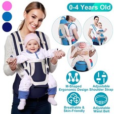 Detachable Newborn Infant Baby Carrier Breathable Ergonomic Adjustable Backpack