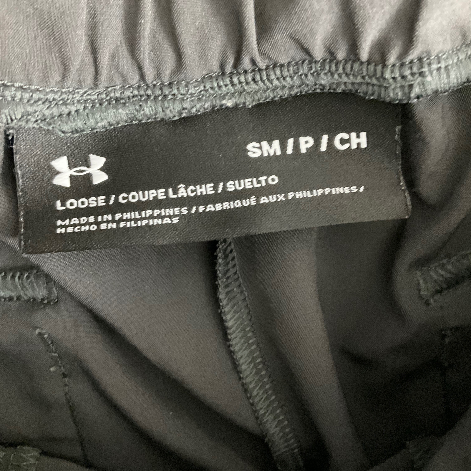 Under Armour Black Elastic Waistband Drawstring Pants Style 1329473 Small thumbnail 2