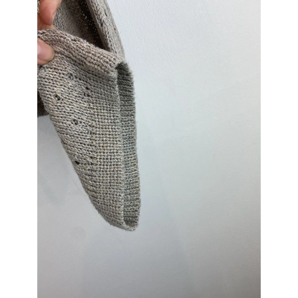 Inhabit Beige Manga Larga Lino Pullover Tejido Suéter Talla Grande (1085) Foto 3 de 4