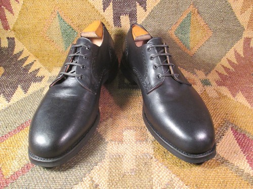 ALLEN EDMONDS BLACK LEATHER OXFORD LACE 