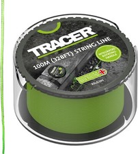 TRACER 100m Hi-Viz Green Bricklayers Braided Mason Brick String Line, ASLG100