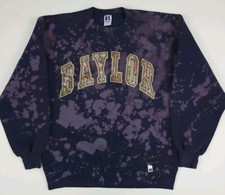 Vintage 90s Baylor Russell Ath Sweatshirt USA Bleached Sport College University