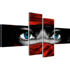 Tuareg Augen Bilder auf Leinwand Digitalart Vierteilige Bilder