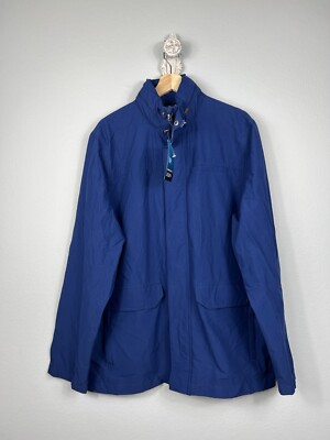 EMS Eastern Mountain Sports Men s XL Compass Utility Jacket XL Blue Hooded NEW