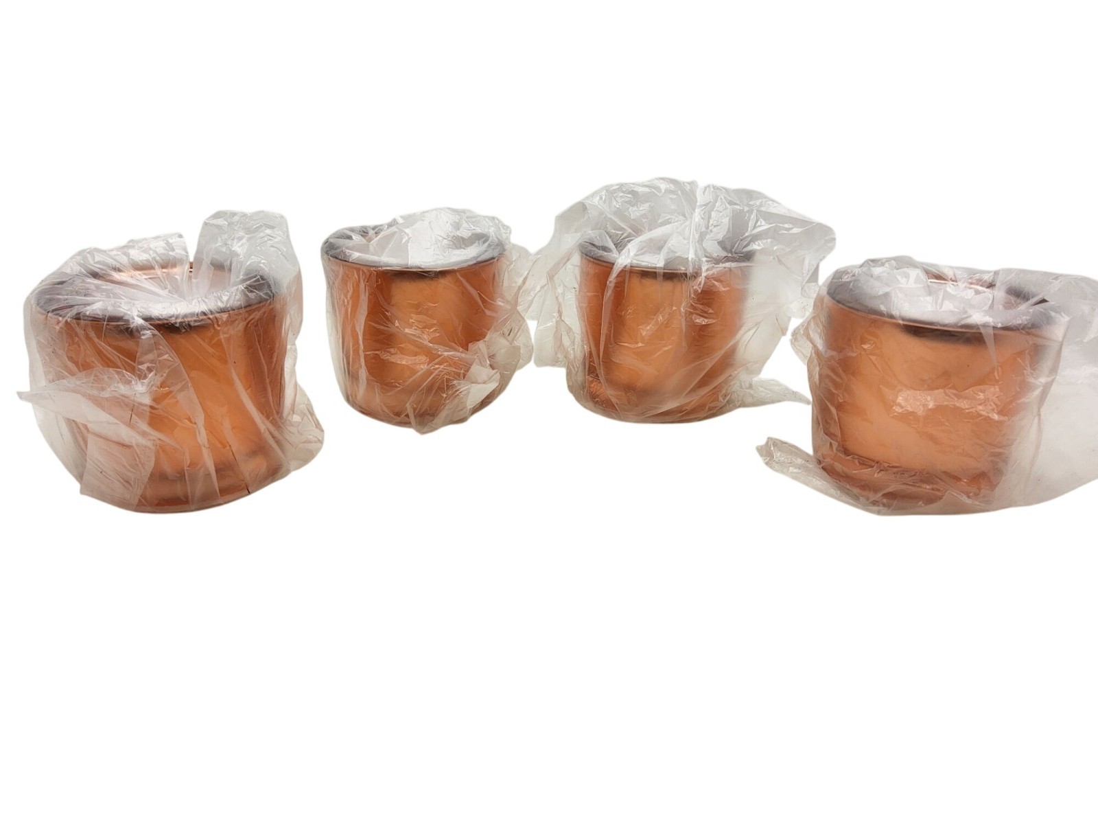 Mirrored Rose Gold Set Of 4