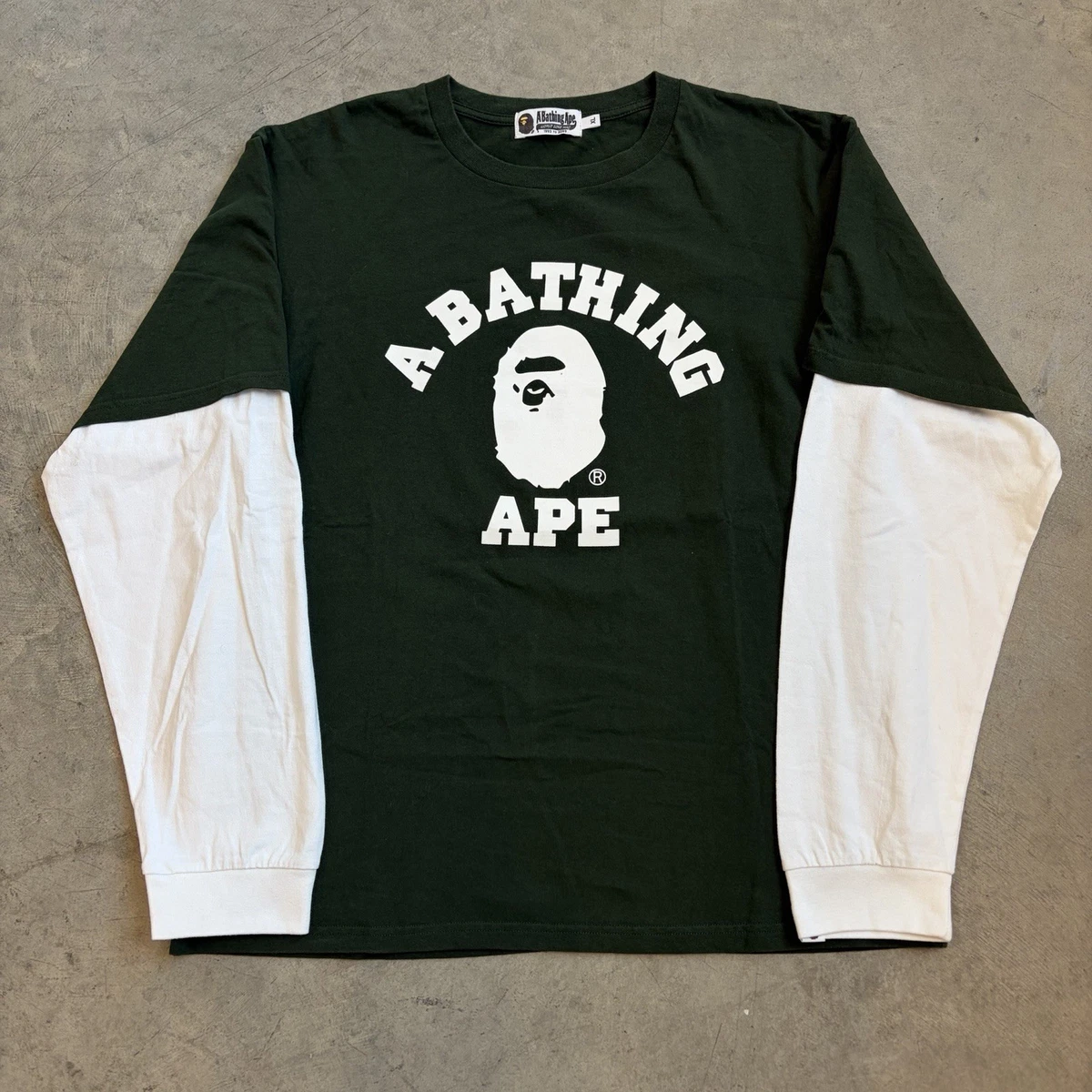 25+ A Bathing Ape Long Sleeve White Shirts for Men for sale