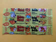 Vintage Disney Big Bub Robin Hood Bubble Gum Wrapper Germany
