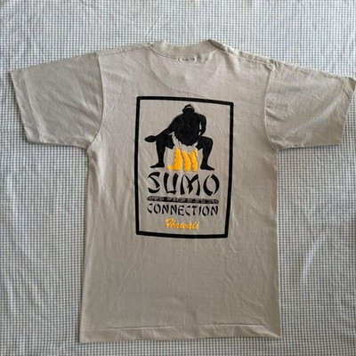 USA 90s Screen Stars Sumo Art T-Shirt Vintage White S Made in USA