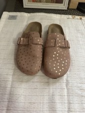 Cat  Jack Girls Pink Perry Slip-On Clogs Shoes Glitter Stars Size 2