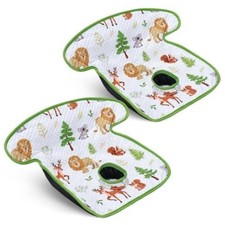 Waterproof Car Seat Protector for Potty Training 2 Pack White Zoo