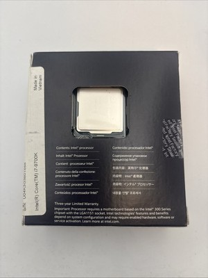 Intel Core i7-9700K 3.6 GHz Octa-Core Processor (BX80684I79700K
