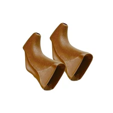 pair of vintage brown racing handrest lever covers DIA-COMPE handlebar change