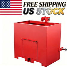 3 Point Ballast Box W/ 2" Hitch Receiver 800 Lbs Capacity 3 Point Category