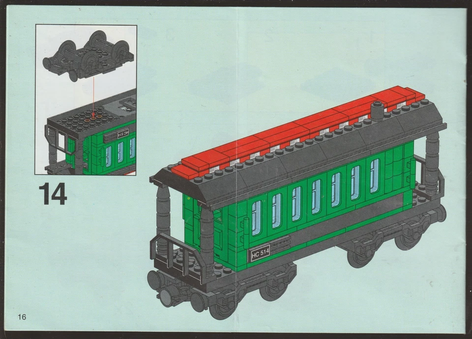 LEGO Nur Bauanleitung My Own Train Eisenbahn 10015 Instruction No Bricks - Bild 2 von 2