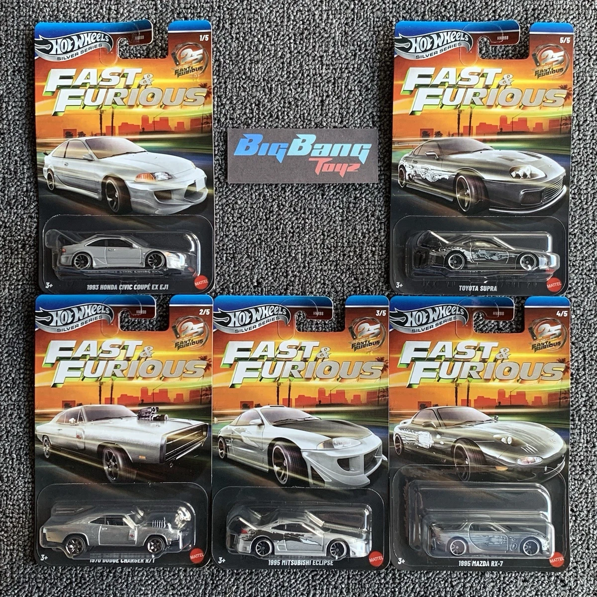 Hotwheels FAST&FURIOUS Civic 20台 Las mejores ofertas en Fast & Furious Honda vehículos diecast y de