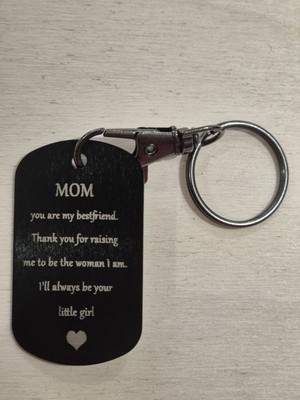 Schlüsselanhänger Mama mit Gravur - Du bist meine beste Freundin sentimentales Geschenk