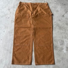 Vintage carhartt brown y2k double knee work wear carpenter pants