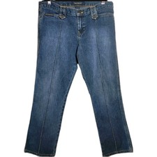 Abercrombie & Fitch Women's Jeans Size 2 Blue Skinny Crop Split Hem Medium Wash 