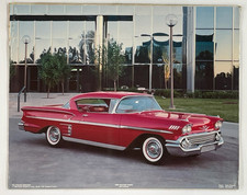 1958 Chevrolet Impala 348 Tri Power Power Graphics Poster Pg727 16x20 Vintage