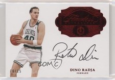 2016-17 Panini Flawless Ruby 10/15 Dino Radja #FA-DNO Auto HOF 3d3