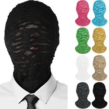 Halloween Full Face Mask Cosplay Masquerade Party Stretchy Hood with Punk Style