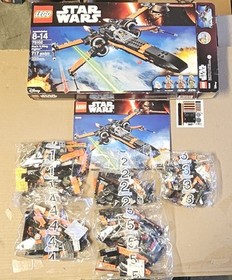 LEGO Star Wars: Poe's X-Wing Fighter (75102) , Sealed lego parts bags, Open Box
