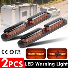 2x Amber Strobe Light Bar Led Car Truck Beacon Flashing Emergency Warning Hazard 2x Amber Strobe Light Bar Led Car Truck Beacon Flashing Emergency Warning Hazard