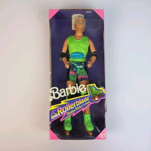 Vintage Barbie ROLLERBLADE KEN New In Box NIB 1991 Mattel 2215 - FREE SHIPPING!