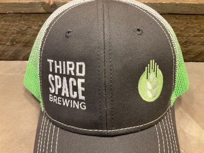 Third Space Brewing Milwaukee  Ball Cap Mesh-Back Snap Back Green