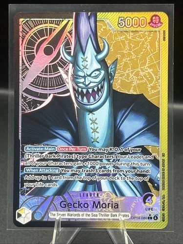 Gecko Moria (Alternate Art) OP14-080 Leader * One Piece - The Azure Sea's Seven