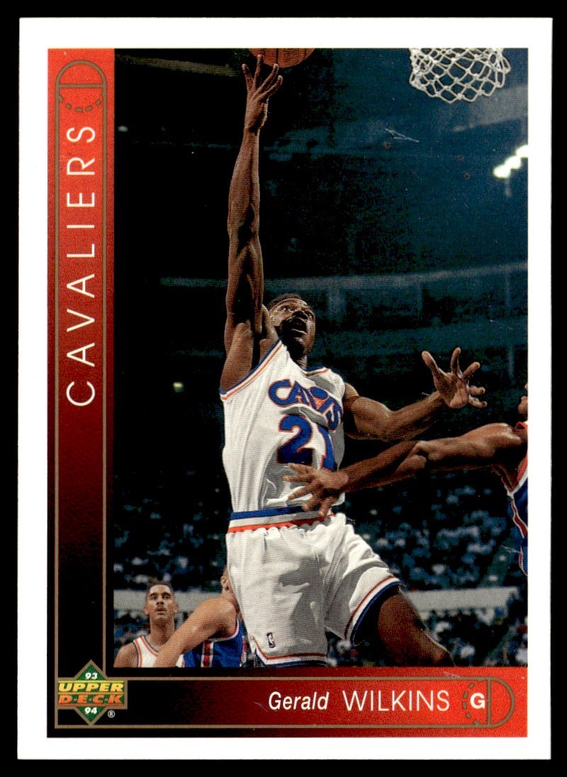 1993-94 Upper Deck Gerald Wilkins Cavaliers #32 Basketball Card