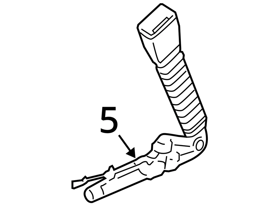 Seat Belt Front Bucket Driver Buckle Fits 10-17 BMW 535i GT 635634 - Image 4 of 4