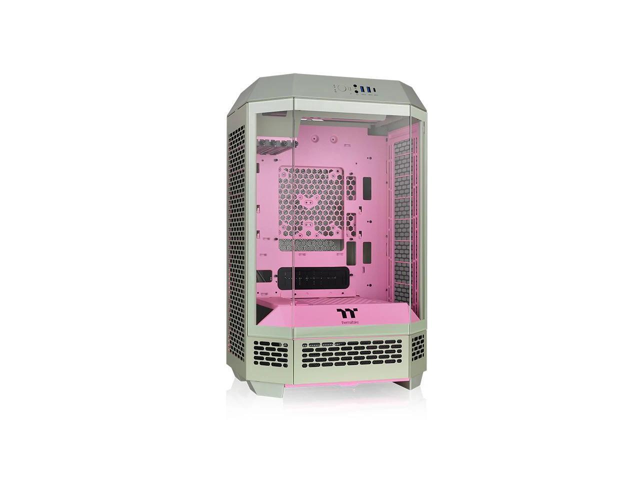 Корпус Thermaltake Tower 300 Summer Edition Matcha Plum Micro-ATX вентилятор CT 2x140 мм 43390₽