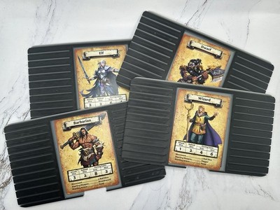 HeroQuest Character Dashboard 4 Pack Player Card Organizer Set