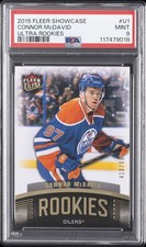 2015 FLEER SC ULTRA ROOKIES #U1 CONNOR MCDAVID ROOKIE RC 416/699 PSA 9