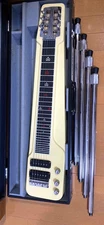 Canopus 6-Strings Lap Steel Guitar Vintage White w/Hardcase