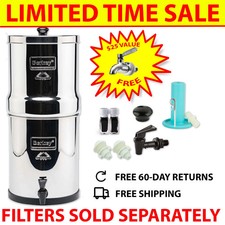 Crown Berkey Water Filter Stainless Steel Replacement Housing with Metal Spigot