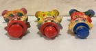 Lot of 3 Vintage Hard Plastic Smiling Hobo Clown Coin Banks Hong Kong — photo 6