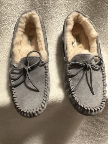 Zapatillas/mocasines UGG para mujer Ansley de gamuza forrados de piel de oveja talla 9 - Imagen 5 de 19