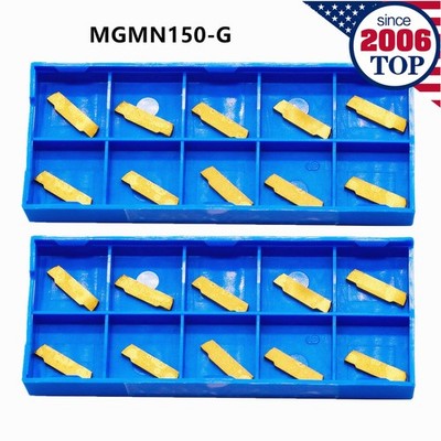 20PCS MGMN150-G(1.5MM) CNC Carbide Grooving Insert for Lathe Holder Cutting Tool