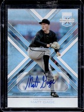 2016 Panini Elite Extra Edition Matt Gage Auto Autograph #158 Giants