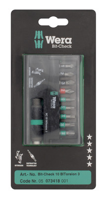 Bit-Check 10 BiTorsion 3 SB, 10-teilig 05073418001 Bit-Satz