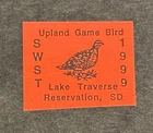 Indian Reservation Stamps: Lake Traverse (SWST) 1999 Upland Bird #LT-86; MNH