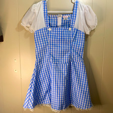 Dreamgirl Dorothy GinghamDress Blue/White Lace Trim M (8909) Polyester Halloween